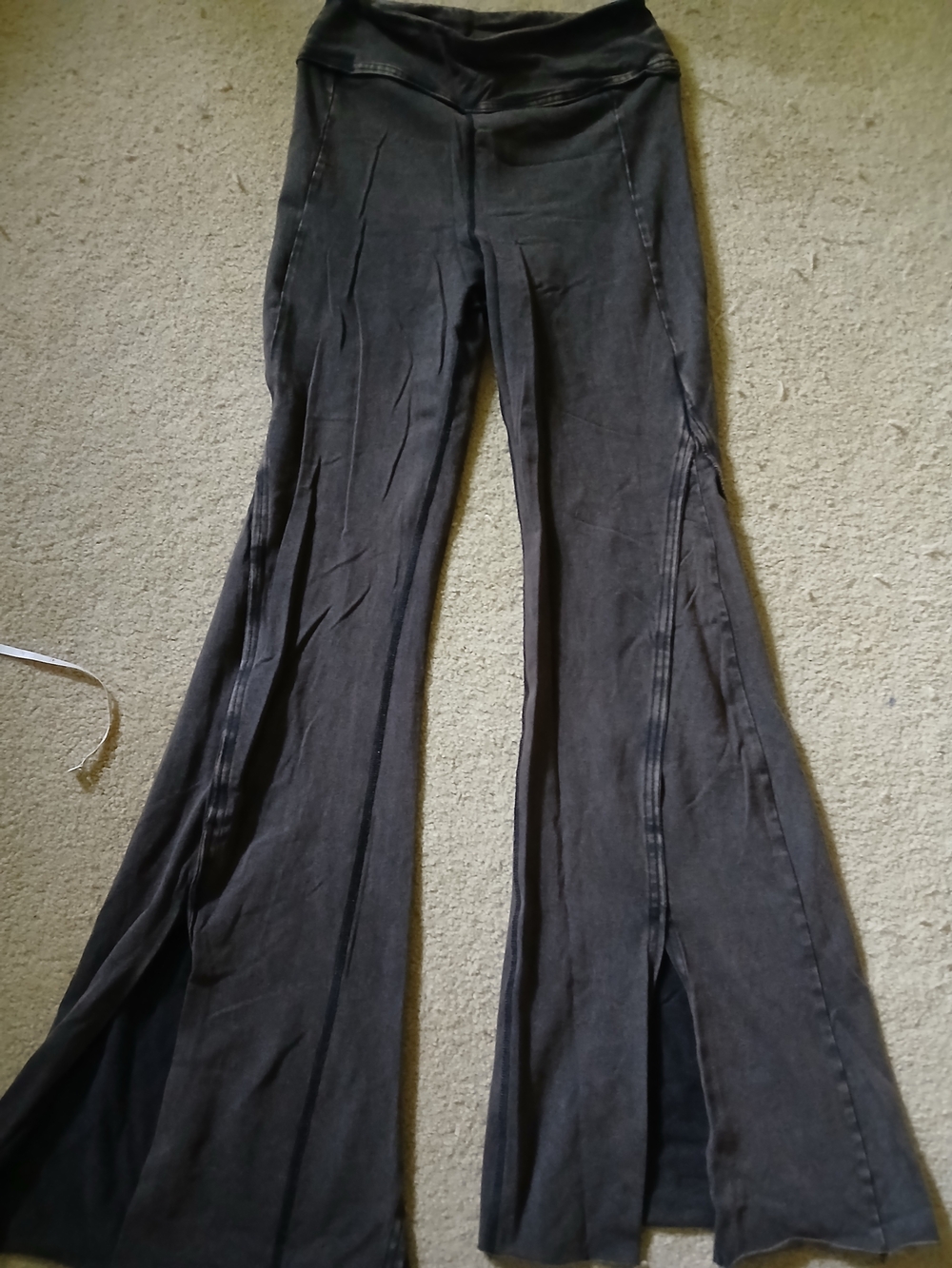 Black Wide Leg Flared Pants Free People Movement